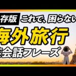 【保存版】海外旅行 シーン別 英会話フレーズ〜これだけ聞けて、言えればどこでも行ける。【271】