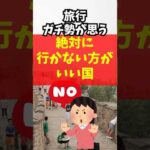 旅行ガチ勢が思う初心者が絶対に行かない方がいい国書いてく#旅行#初心者