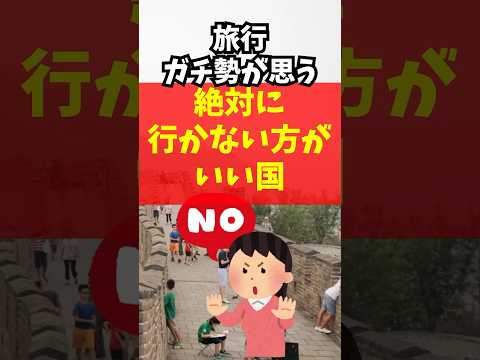 旅行ガチ勢が思う初心者が絶対に行かない方がいい国書いてく#旅行#初心者